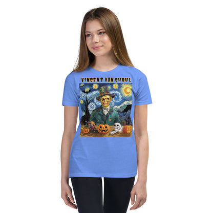 "Vincent Van Ghoul" Teen Tee - Light, Soft, and Perfect for Spooky Season - Youth Short Sleeve T-Shirt