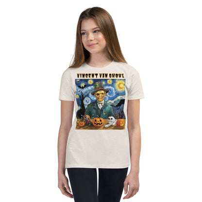 "Vincent Van Ghoul" Teen Tee - Light, Soft, and Perfect for Spooky Season - Youth Short Sleeve T-Shirt